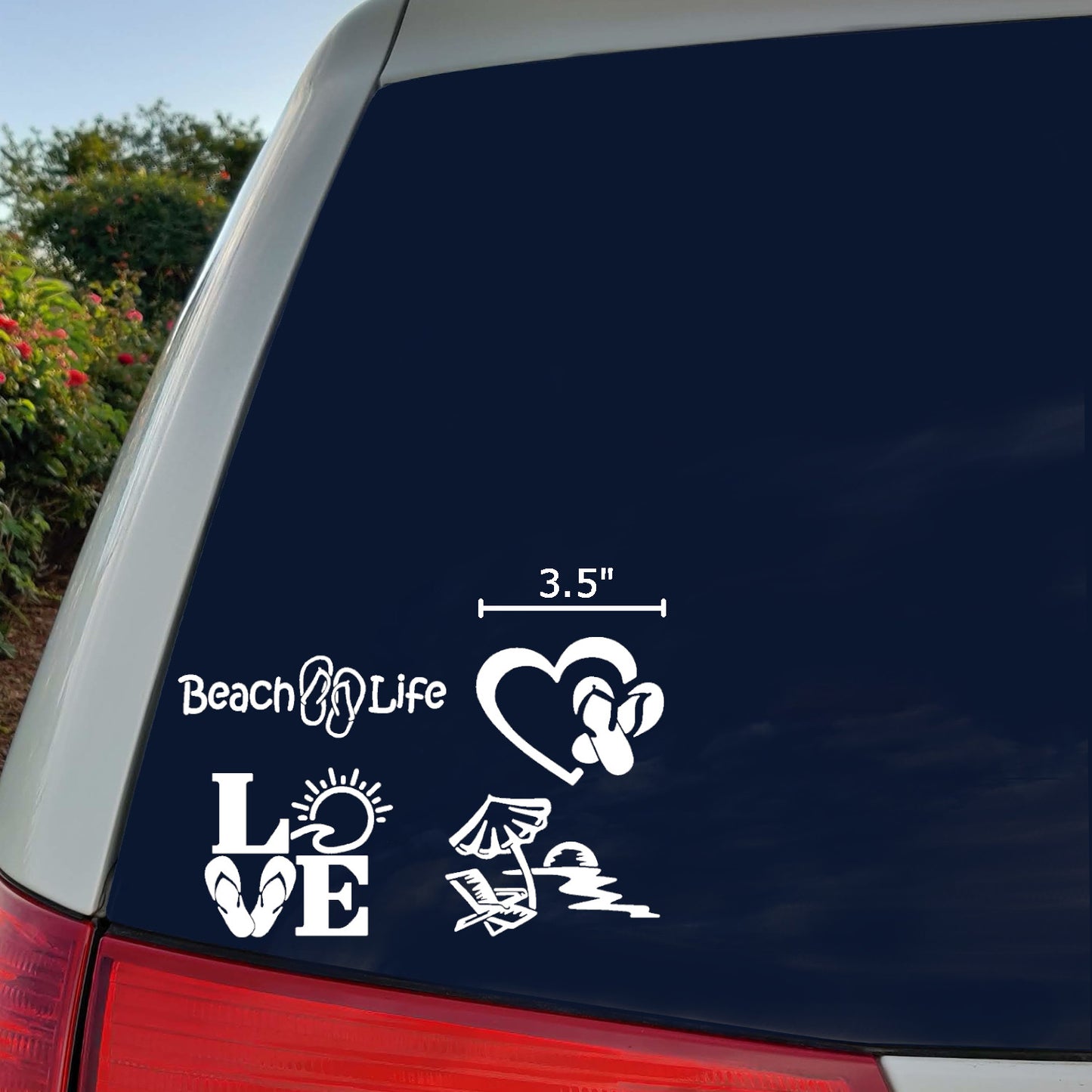 Beach Life Decal 4 Pack