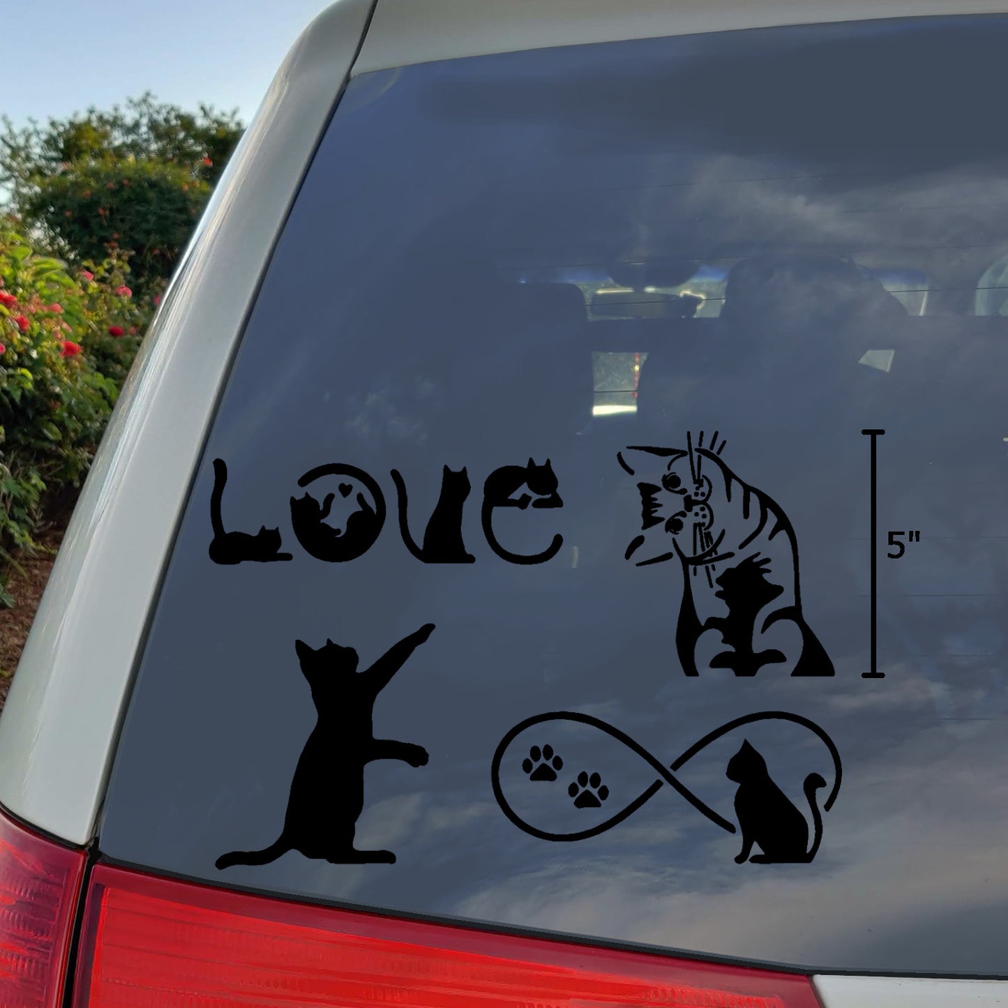 Cat Decal 4 Pack