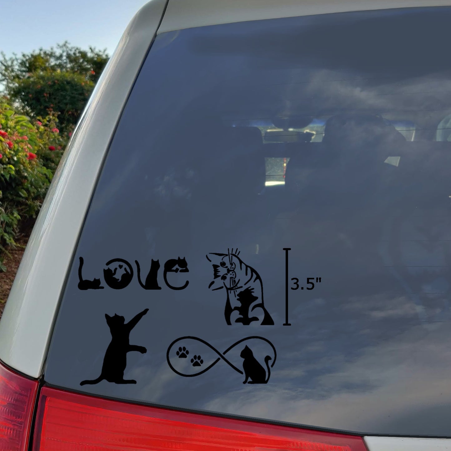 Cat Decal 4 Pack