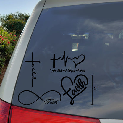 Faith Decal 4-Pack