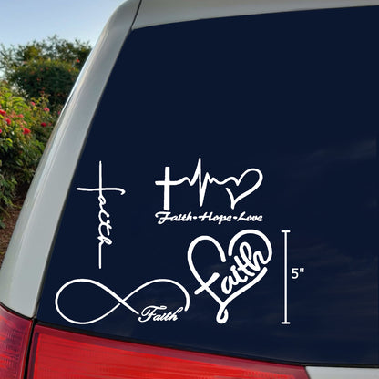 Faith Decal 4-Pack