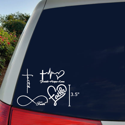 Faith Decal 4-Pack