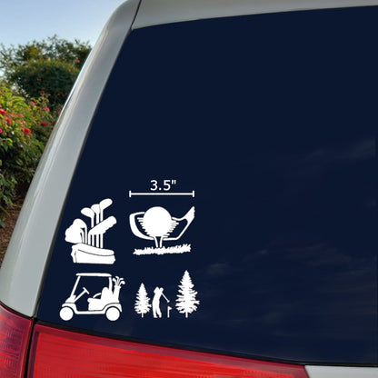 Golf Decals 4 pack