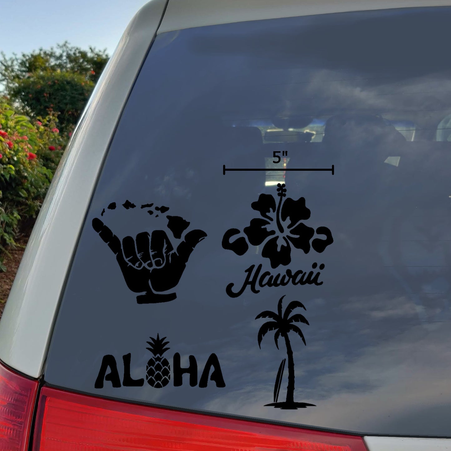 Hawaiian Hang Loose Decals 4 pack