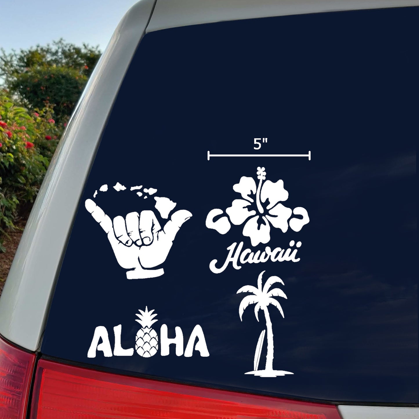 Hawaiian Hang Loose Decals 4 pack