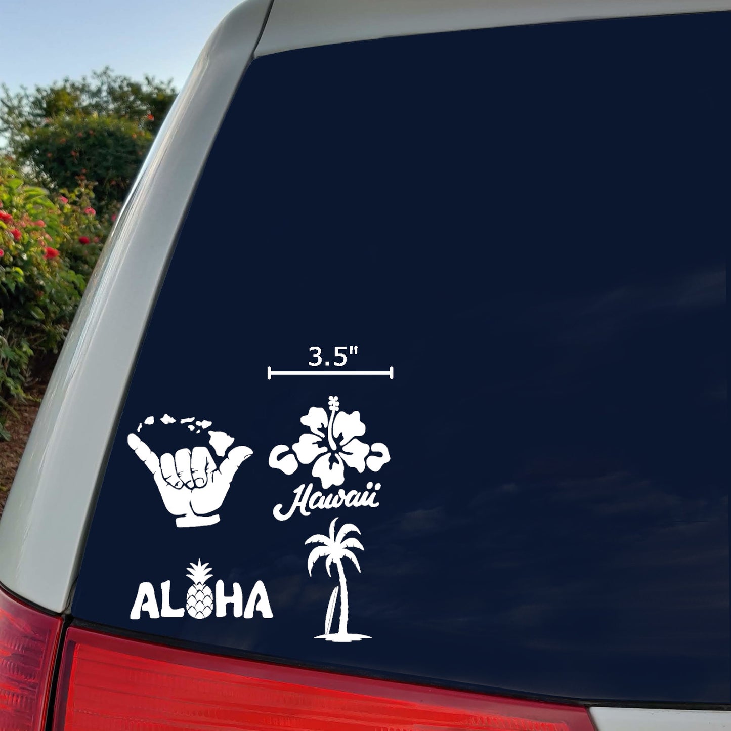 Hawaiian Hang Loose Decals 4 pack