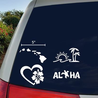 Hawaiian Decals 4 pack