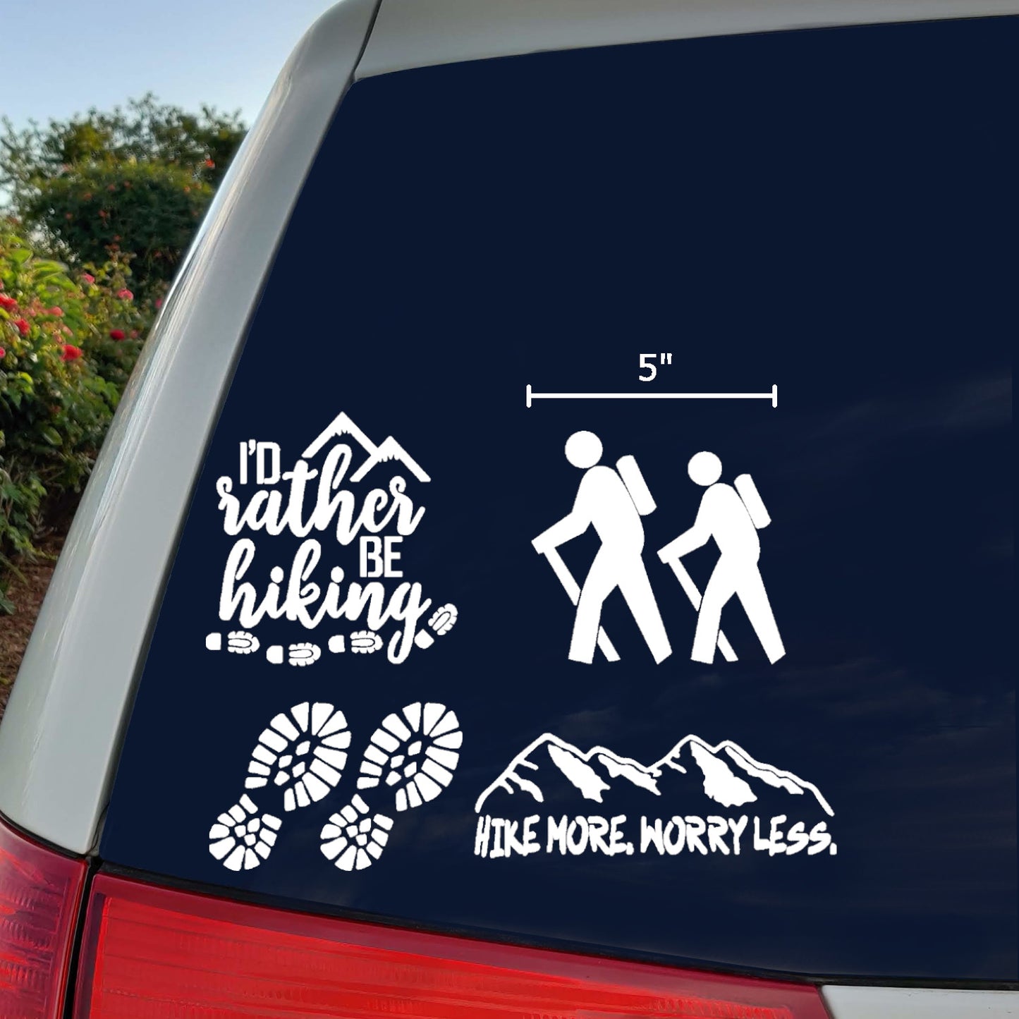 Hiking Decal 4-Pack