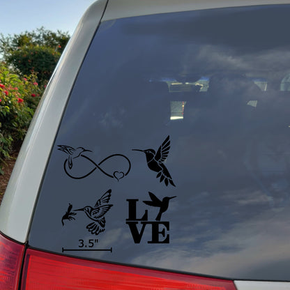 Hummingbird Decal 4 Pack