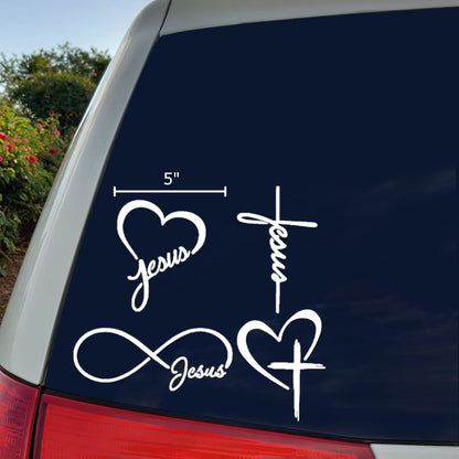 Jesus Decal 4-Pack