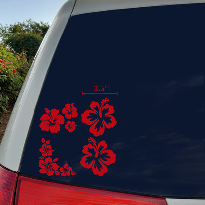 Hibiscus Decals 4 pack