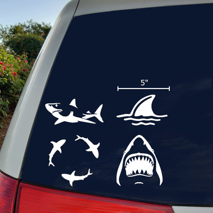 Shark Decal 4 Pack