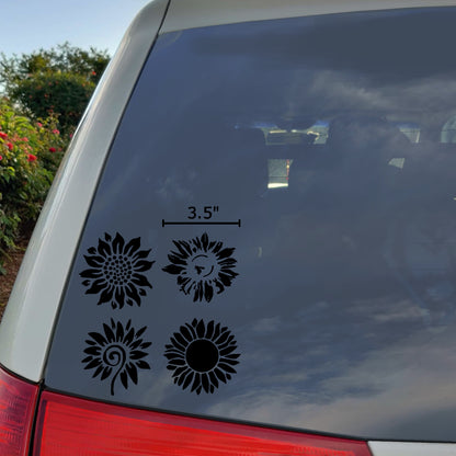 Sunflower Decal 4 Pack