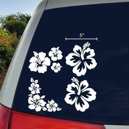 Hibiscus Decals 4 pack