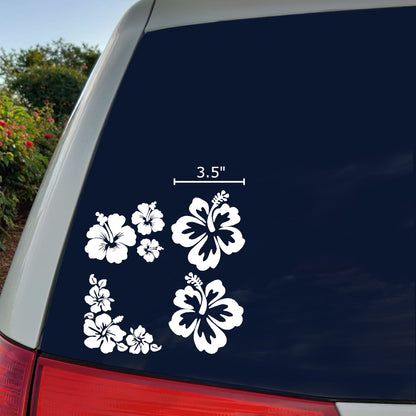 Hibiscus Decals 4 pack