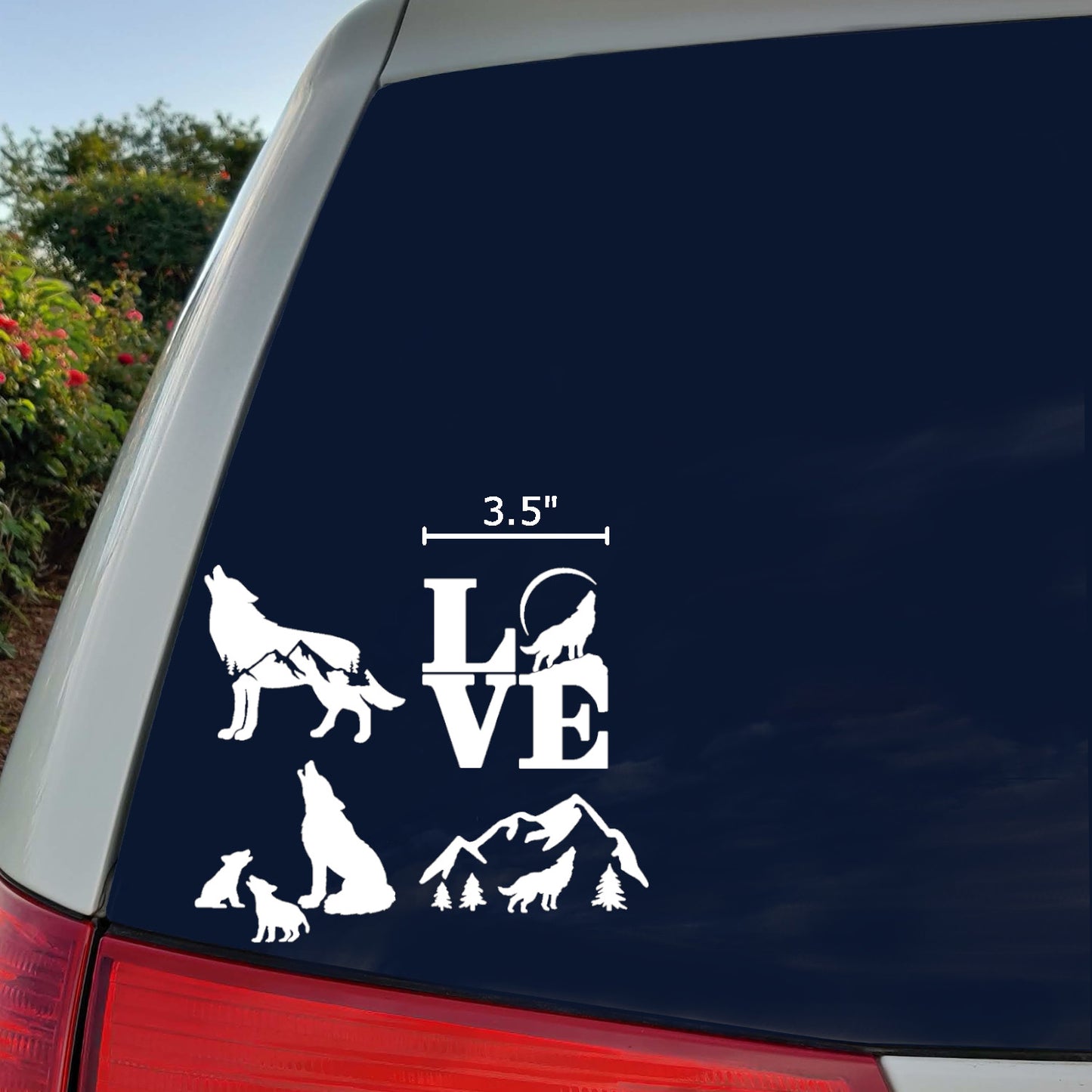 Wolf Decal 4-Pack