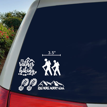 Hiking Decal 4-Pack