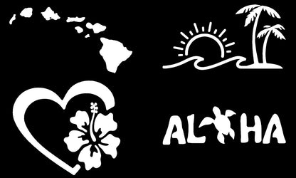 Hawaiian Decals 4 pack