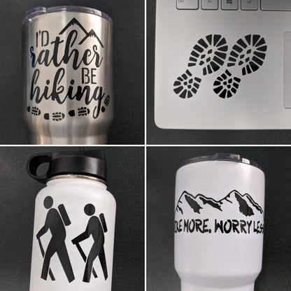 Hiking Decal 4-Pack