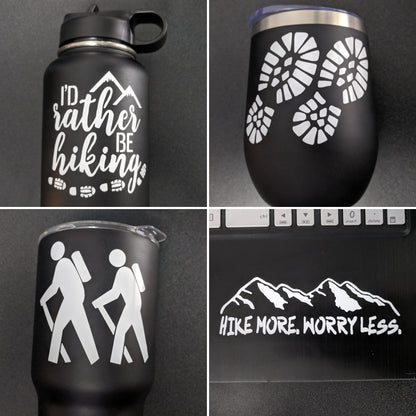 Hiking Decal 4-Pack