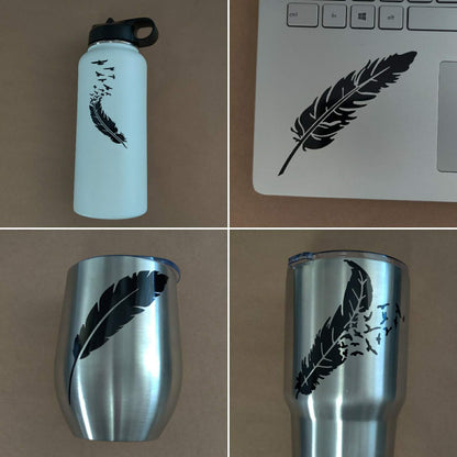 Feather to birds Decal 4 Pack