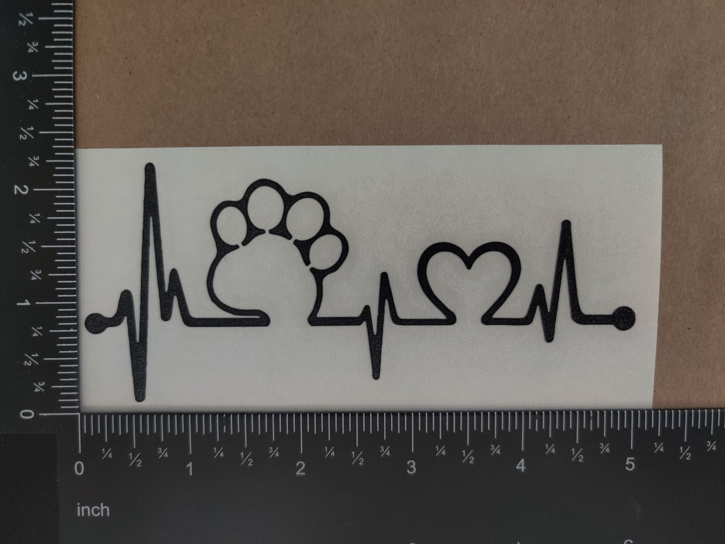 Paw Heartbeat Decals 4 pack