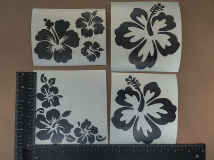 Hibiscus Decals 4 pack