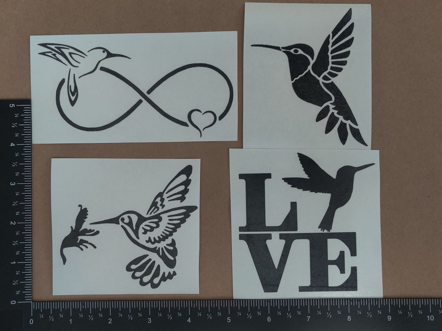 Hummingbird Decal 4 Pack