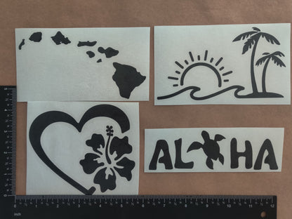 Hawaiian Decals 4 pack