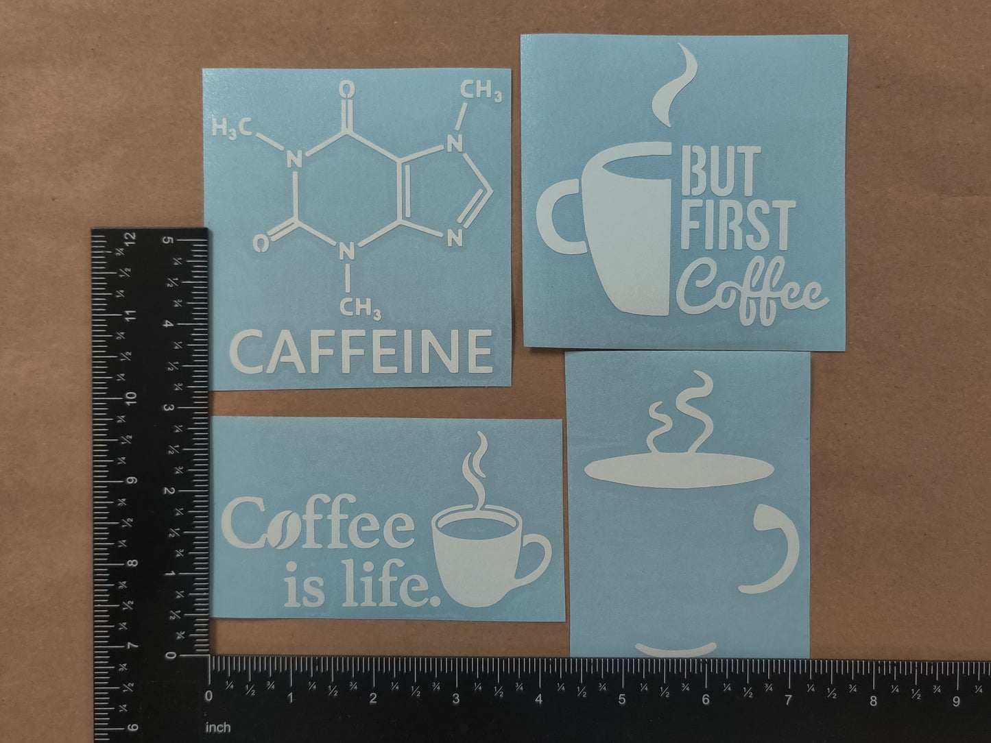 Caffeine Coffee Decal 4 Pack