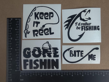 Fishing Decals 4 pack