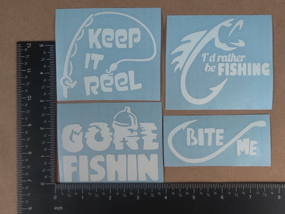 Fishing Decals 4 pack