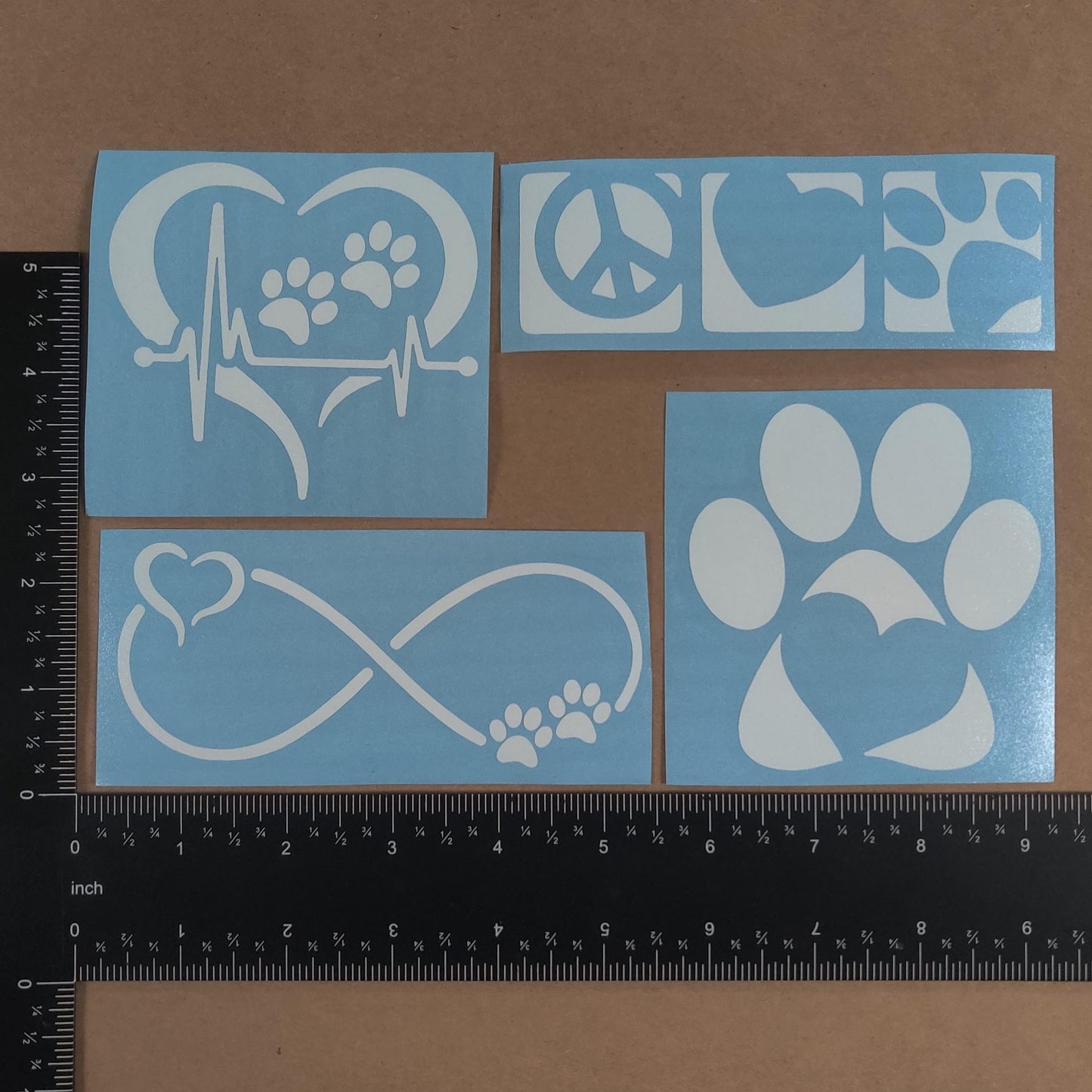 Paw Infinity Decals 4 Pack