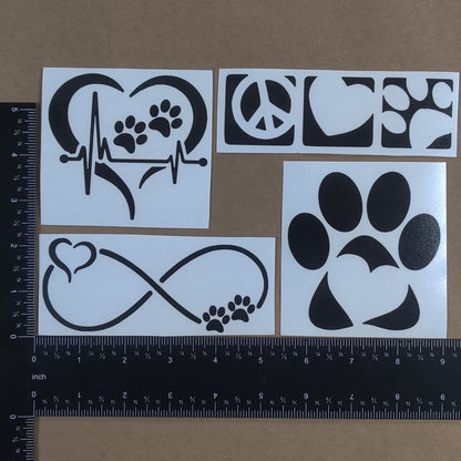 Paw Infinity Decals 4 Pack