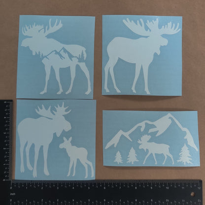 Moose Decal 4-Pack