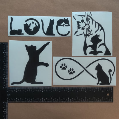 Cat Decal 4 Pack