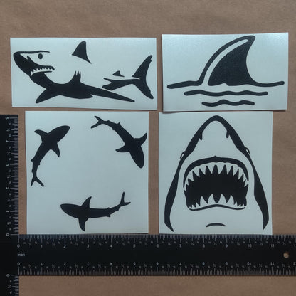 Shark Decal 4 Pack