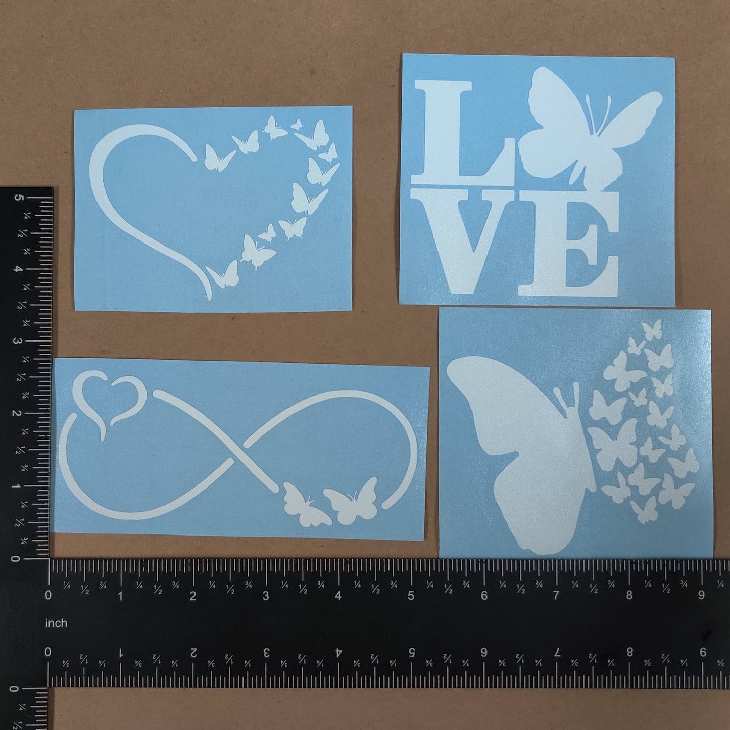 Butterfly decal 4 pack