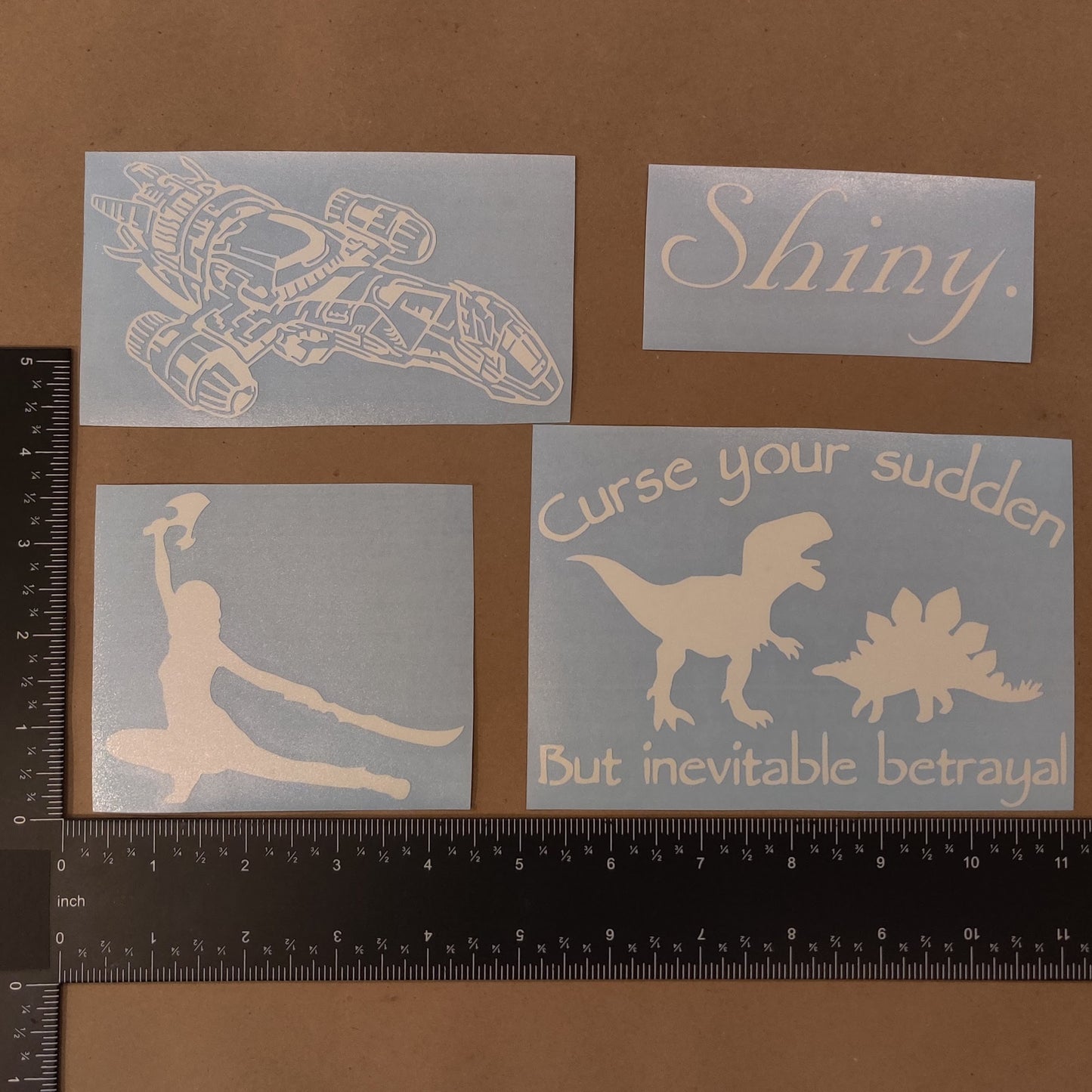 Firefly Decal 4 Pack: Serenity, Shiny, River Tam, Decals