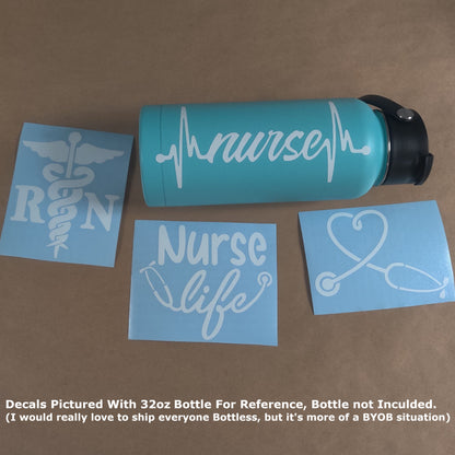 Nurse RN Decals 4 pack