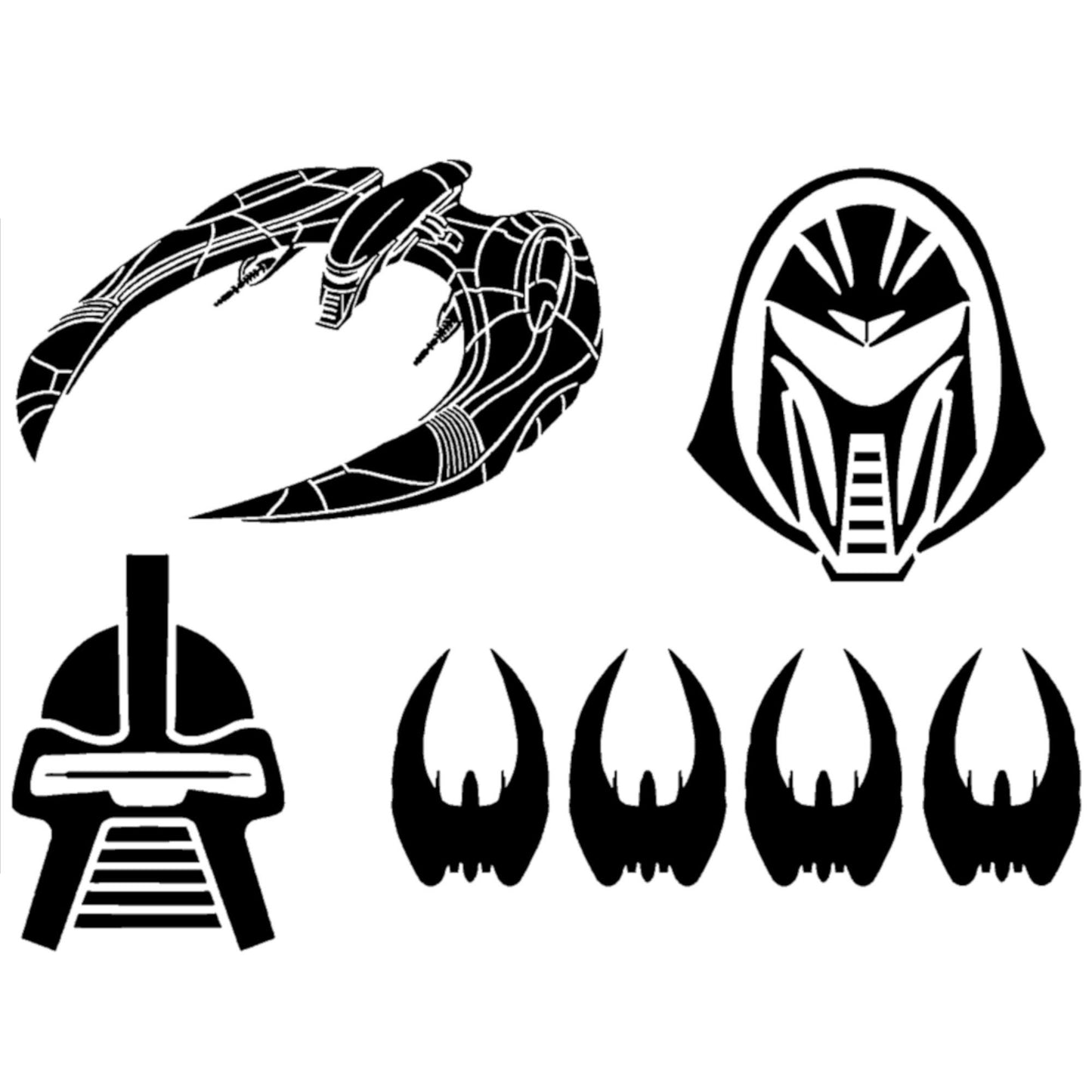 Battlestar Galactica Cylon Raider Centurion Decals