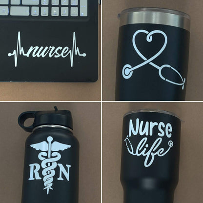 Nurse RN Decals 4 pack