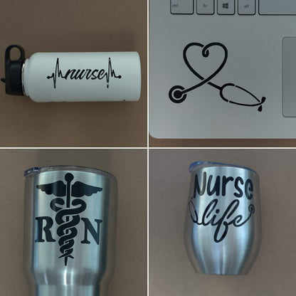 Nurse RN Decals 4 pack