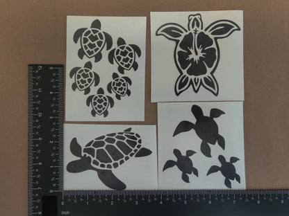 SeaTurtles Decals 4 pack