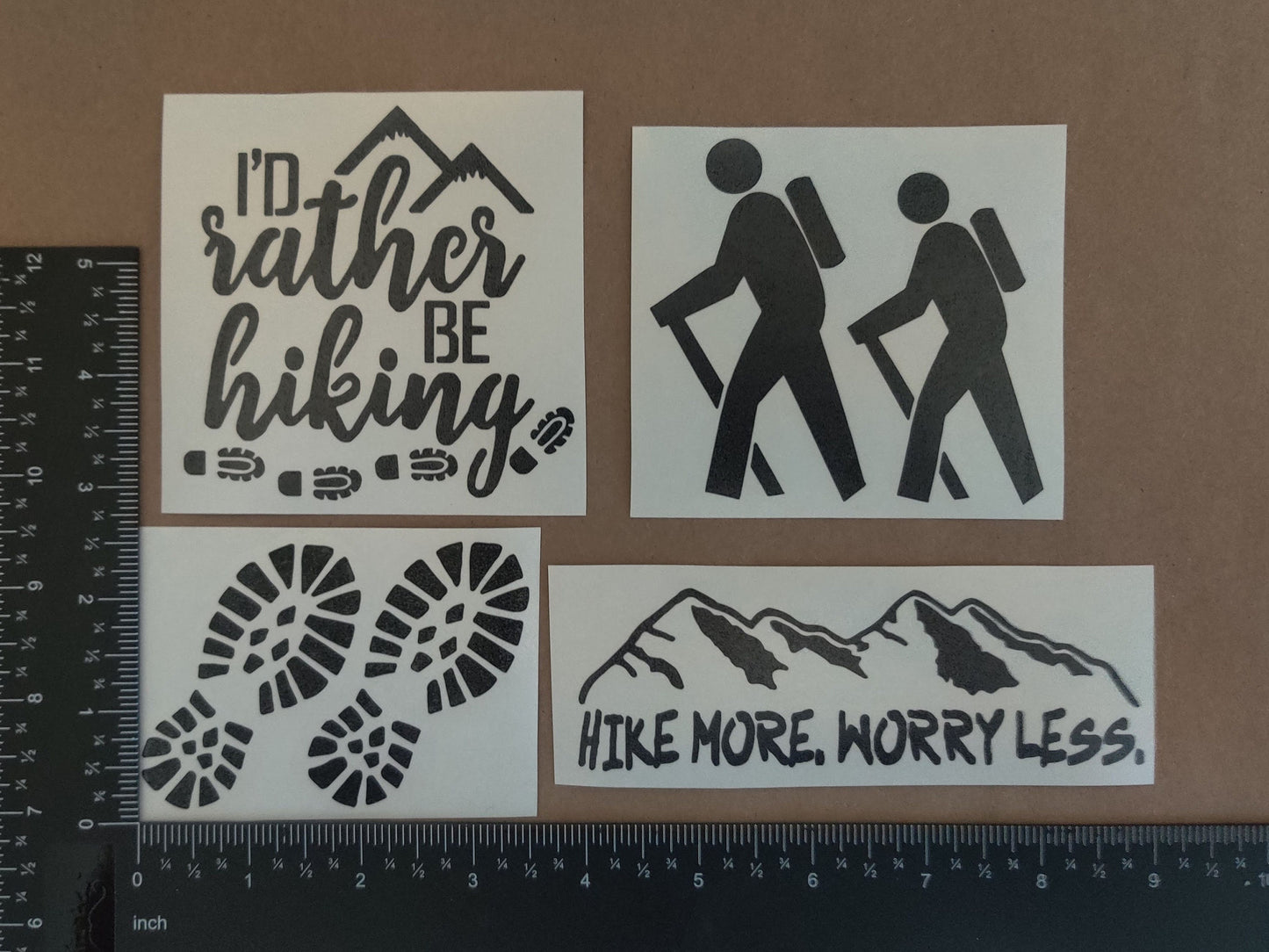 Hiking Decal 4-Pack