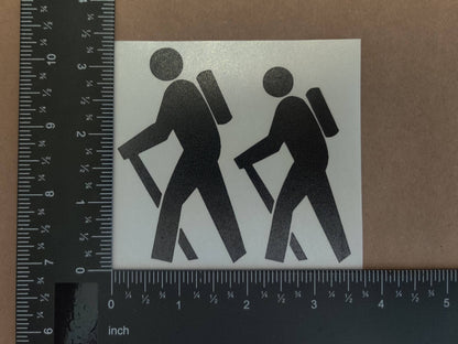 Hiking Decal 4-Pack