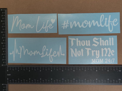 Mom Life Decals 4 Pack