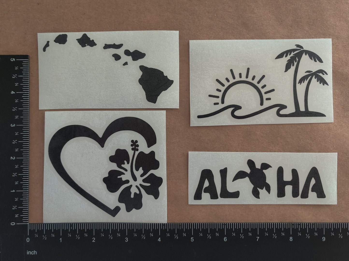 Hawaiian Decals 4 pack