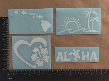 Hawaiian Decals 4 pack