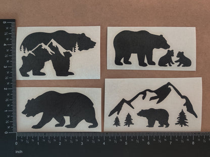 Bear Decal 4-Pack